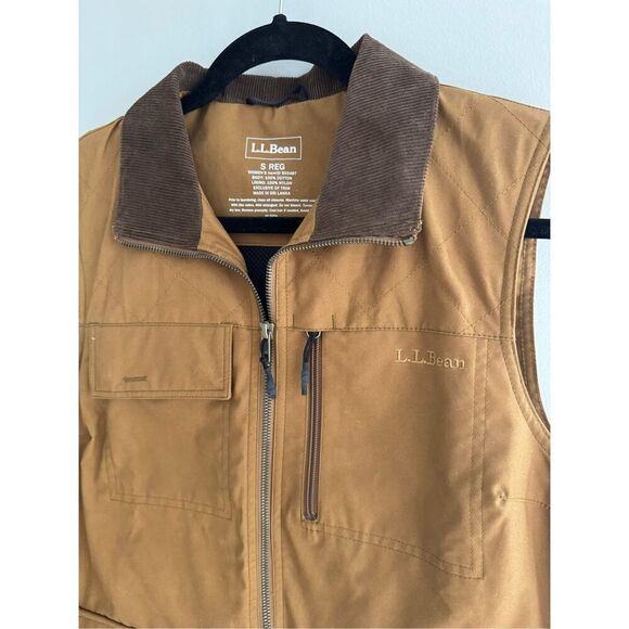 L.L. Bean Women’s Traveler's TEKCotton Vest Saddle Small - Picture 3 of 9